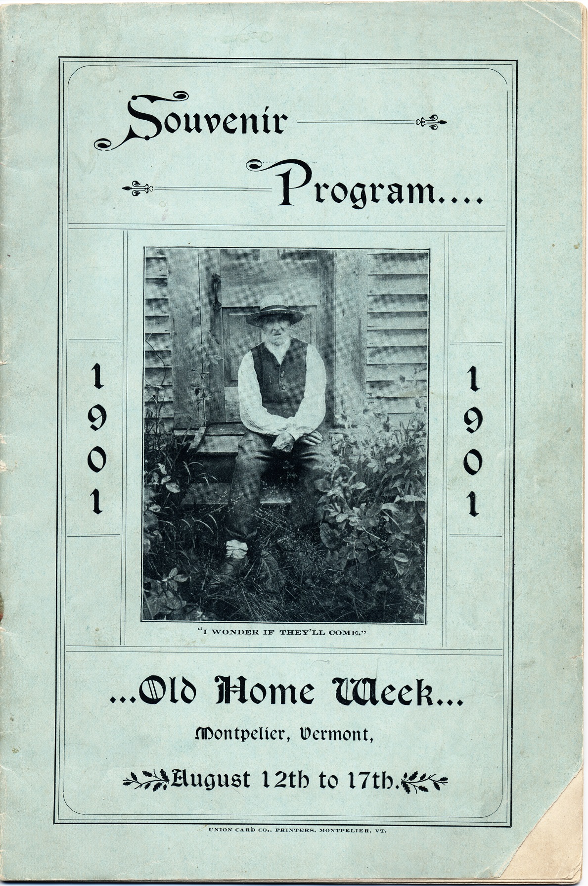 Old Home Week brochure cover